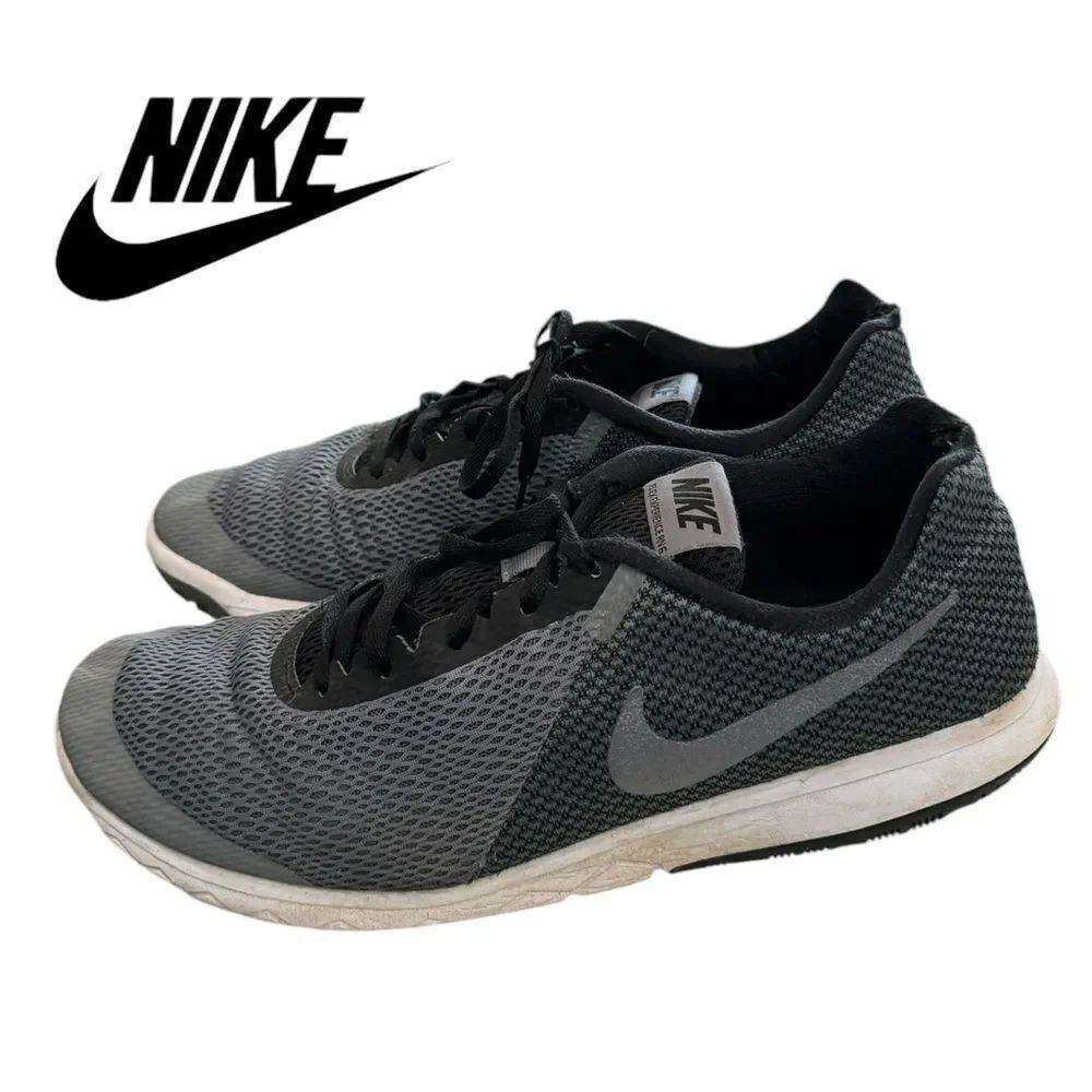 Nike Men's Flex Experience Rn 6 Dark Grey/Metallic Cool Grey-Black Sneakers 13
